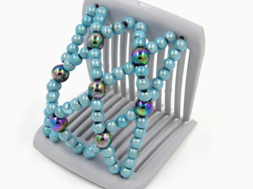 African Butterfly LadyBug Hair Comb - Gray 38