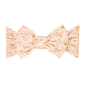 Baby Bling Bows - PRINTED KNOT: honey