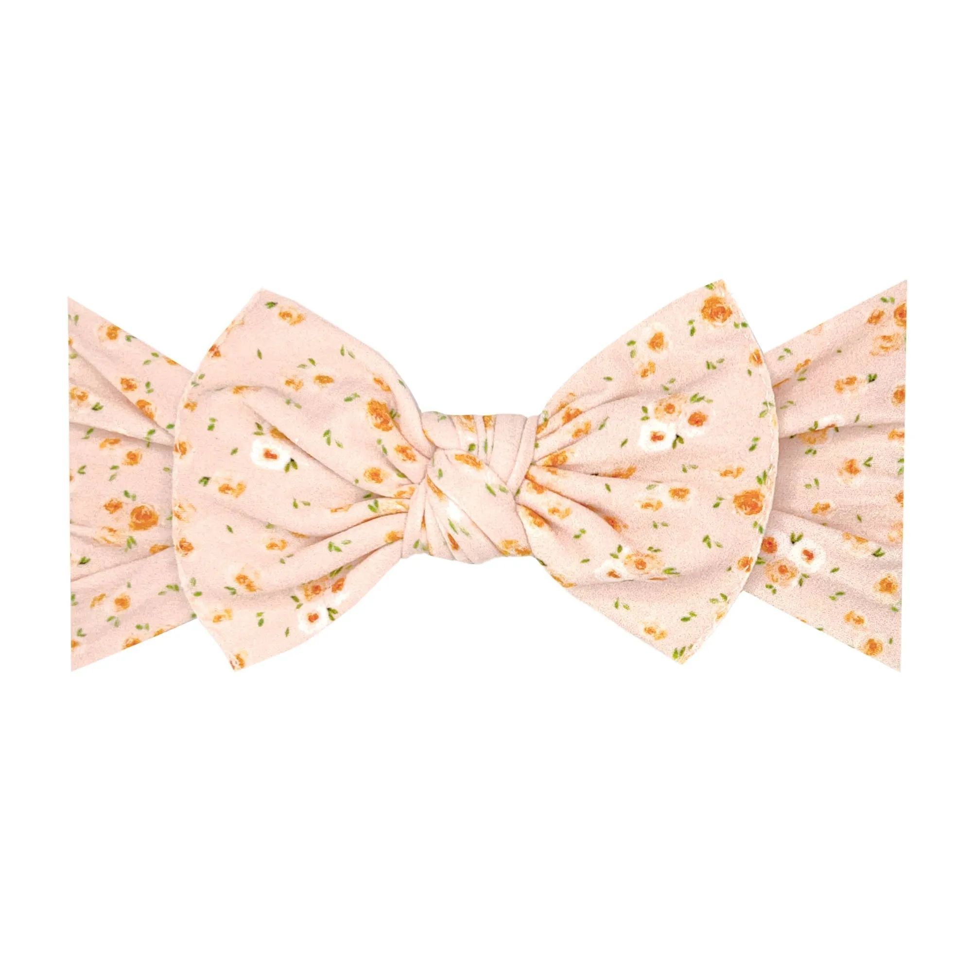 Baby Bling Bows - PRINTED KNOT: honey