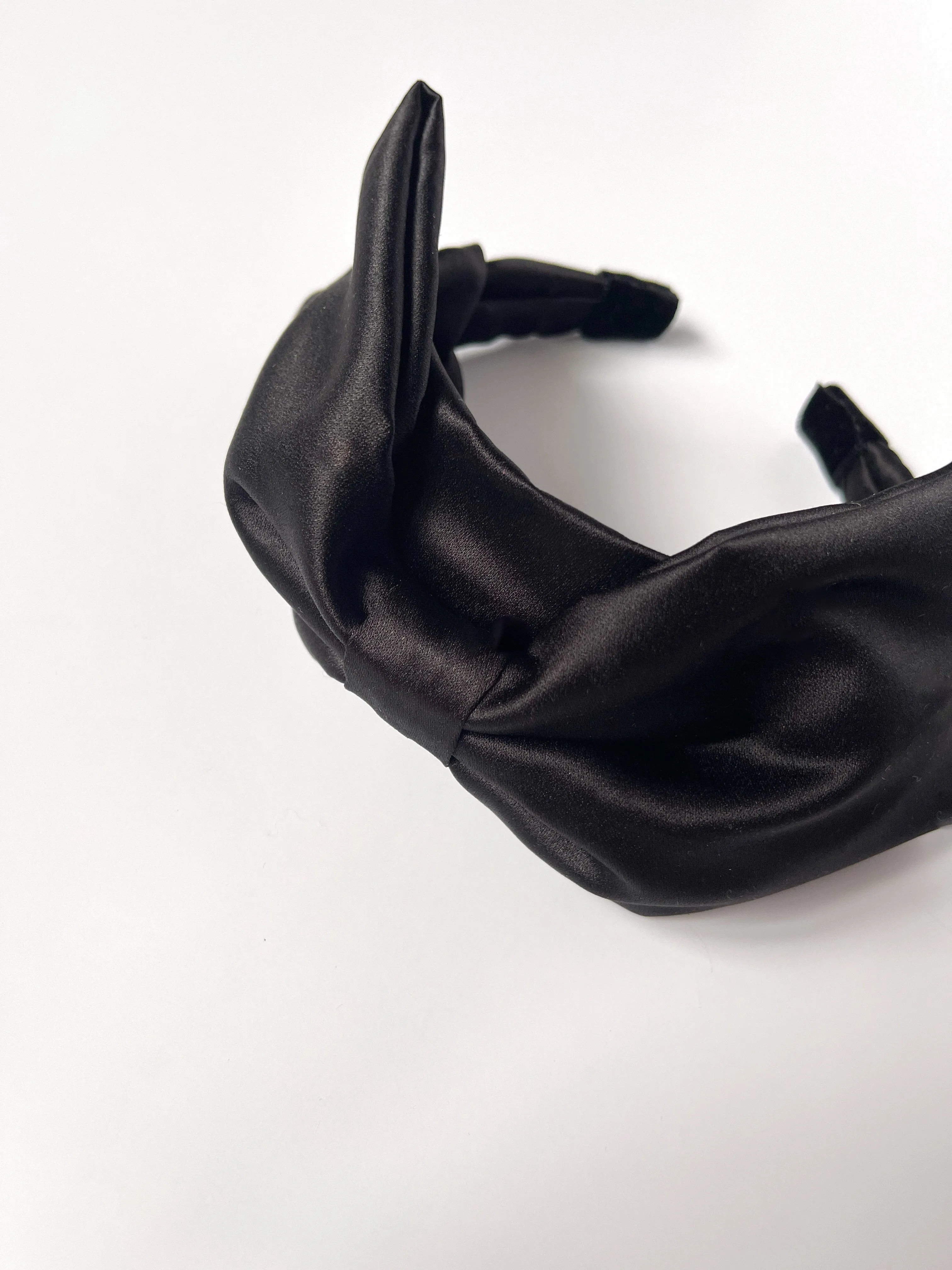 Bouffant Bow Headband | Retro Oversize Statement Bow Headband | Sueded Satin | Made to Order