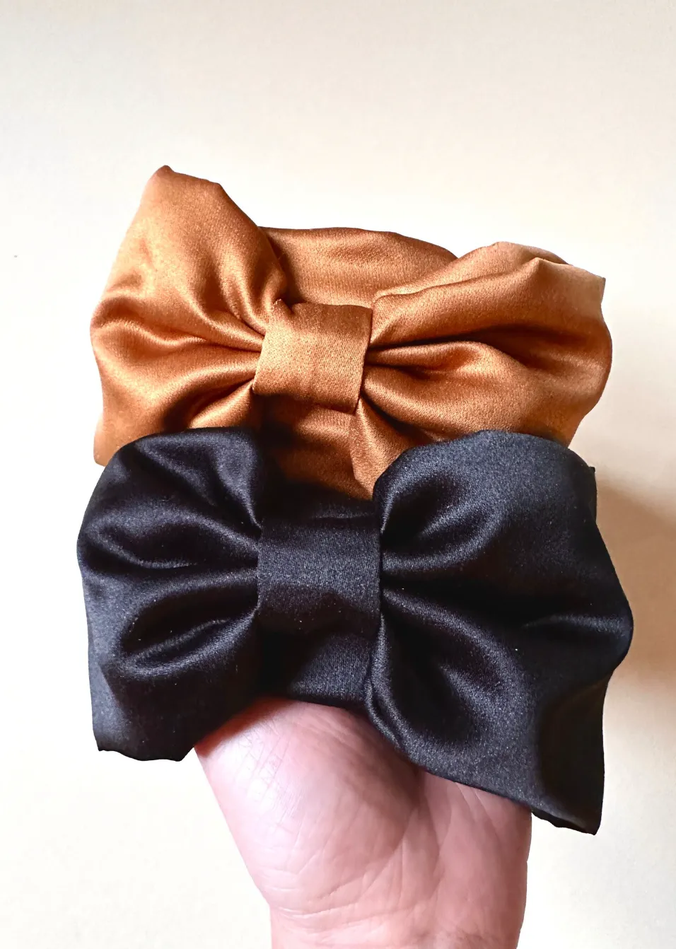 Bouffant Bow Headband | Retro Oversize Statement Bow Headband | Sueded Satin | Made to Order