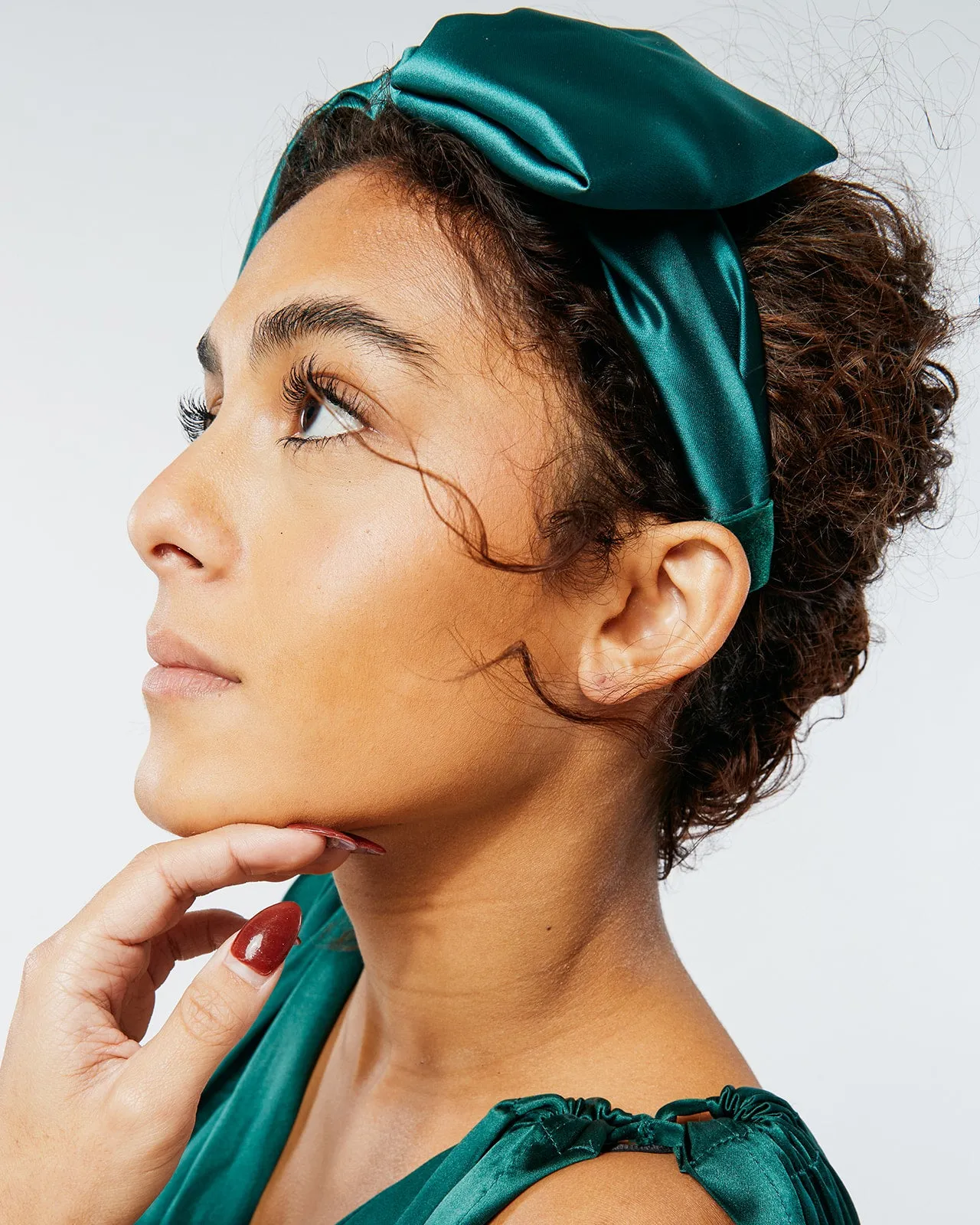 Bouffant Bow Headband | Retro Oversize Statement Bow Headband | Sueded Satin | Made to Order