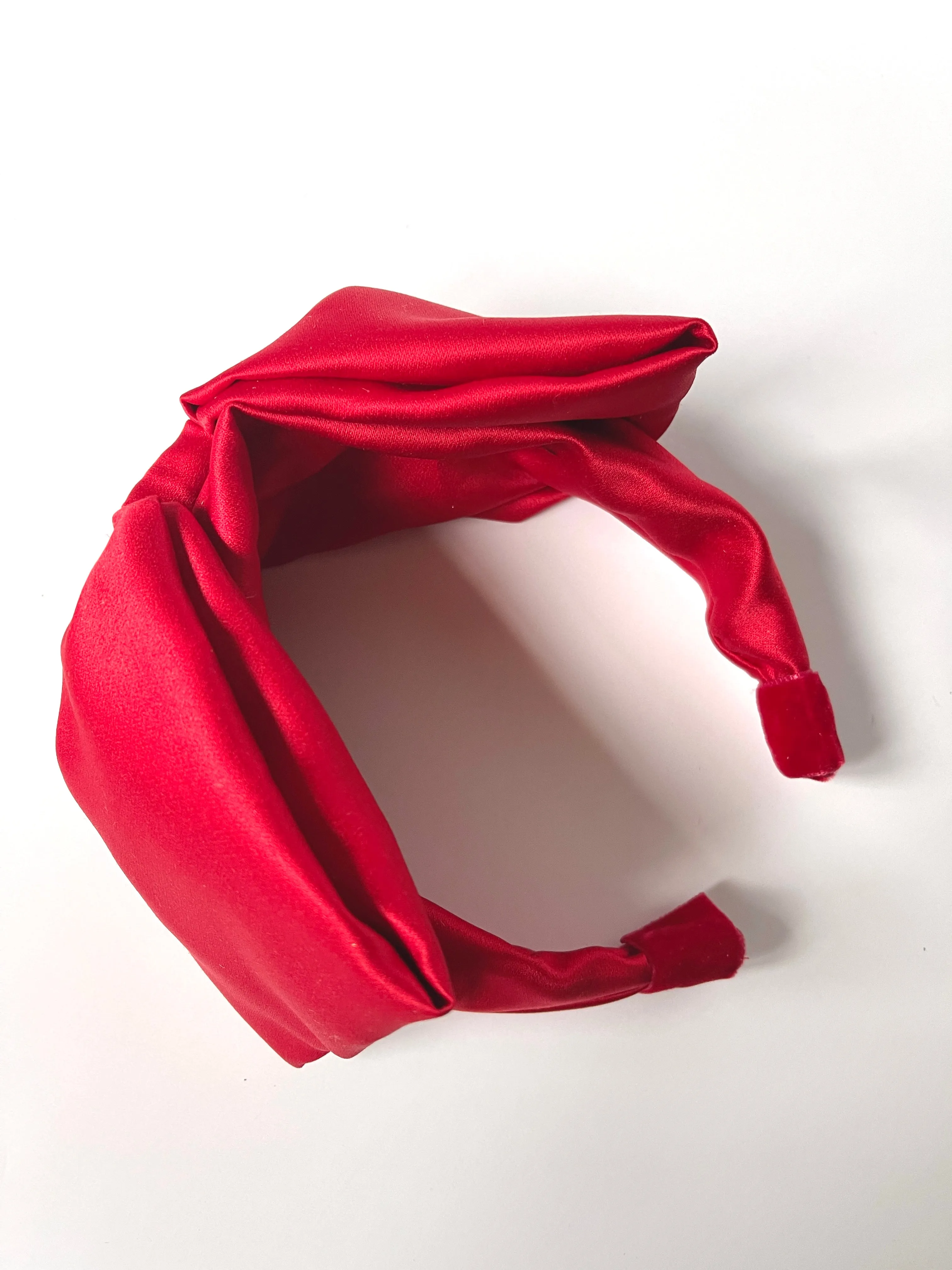 Bouffant Bow Headband | Retro Oversize Statement Bow Headband | Sueded Satin | Made to Order