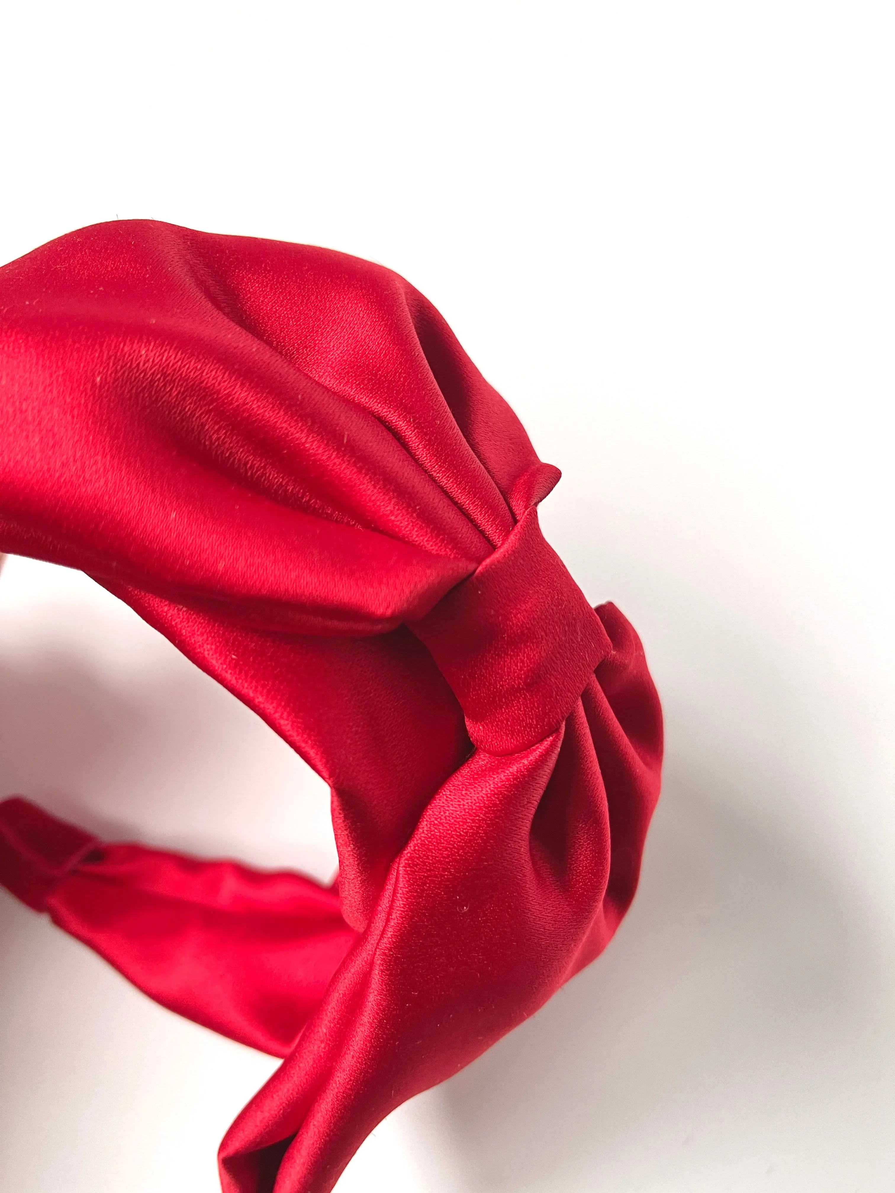 Bouffant Bow Headband | Retro Oversize Statement Bow Headband | Sueded Satin | Made to Order