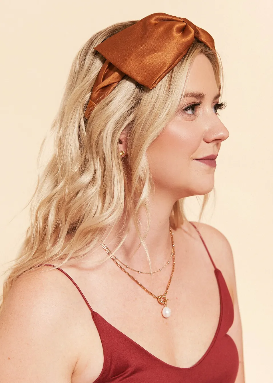 Bouffant Bow Headband | Retro Oversize Statement Bow Headband | Sueded Satin | Made to Order