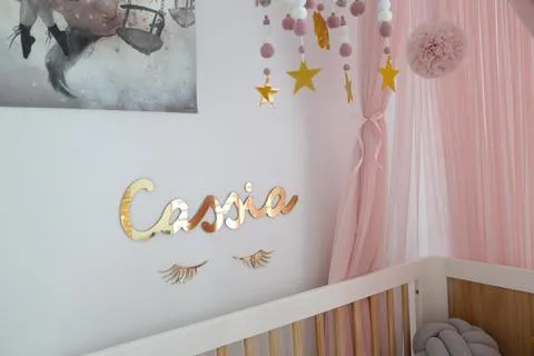 Eyelash Wall Decals - Mirrored Silver (Set of 2)