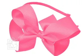 Hard Headband with Grosgrain Hair Bow