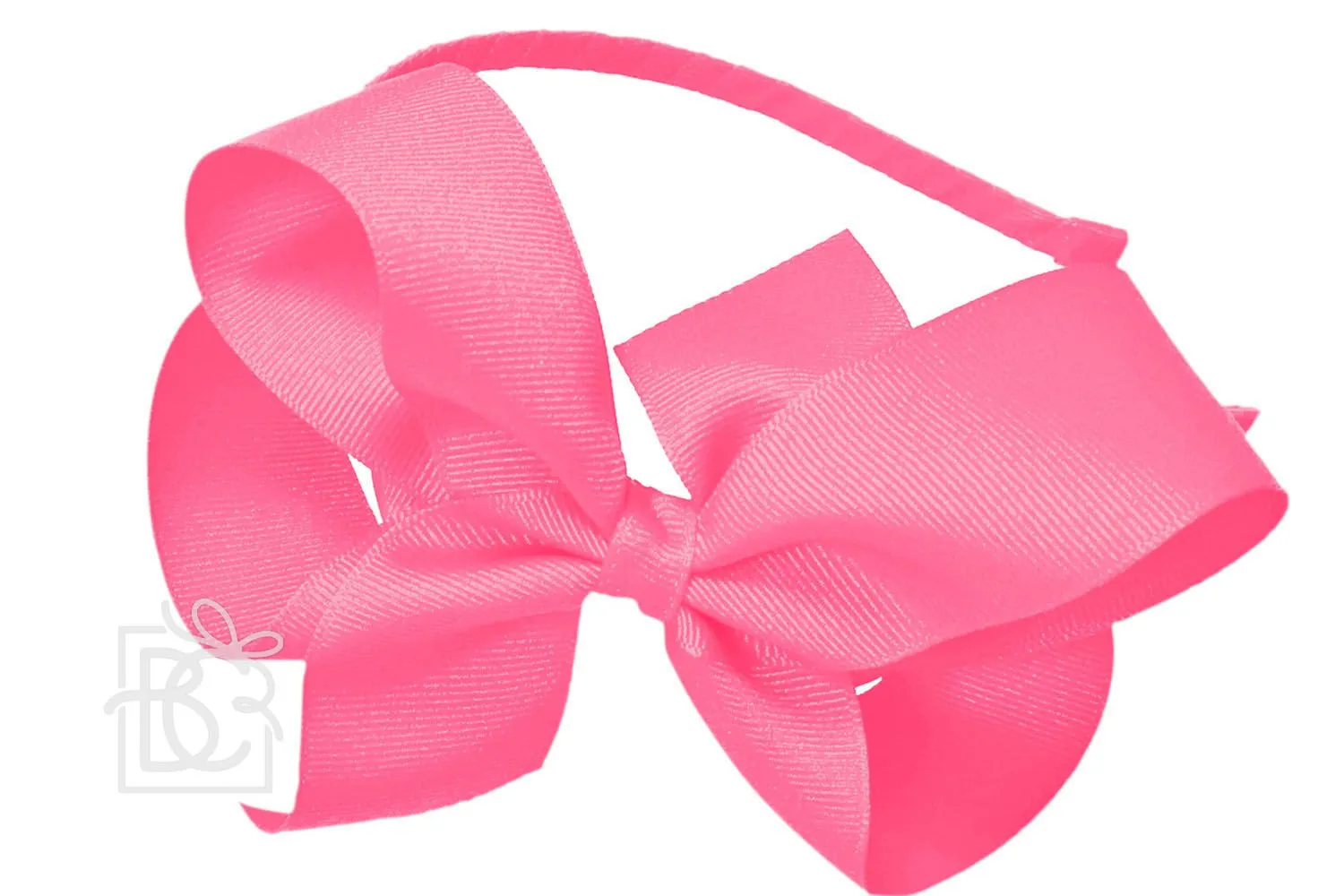 Hard Headband with Grosgrain Hair Bow
