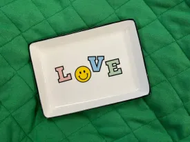 LOVE- Large Rectangle Trinket Tray