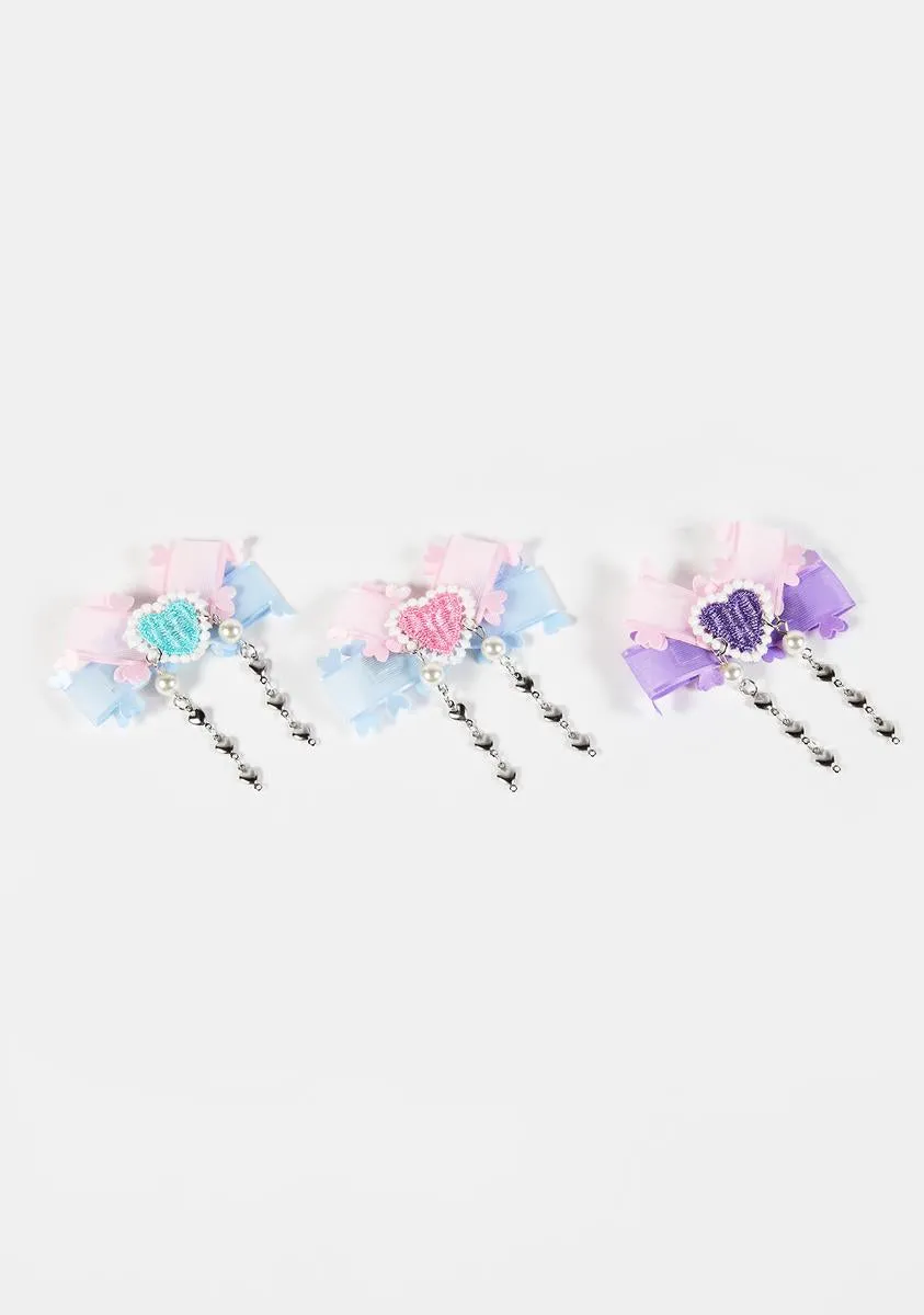 Must Be Charming Bow Hair Clip Set