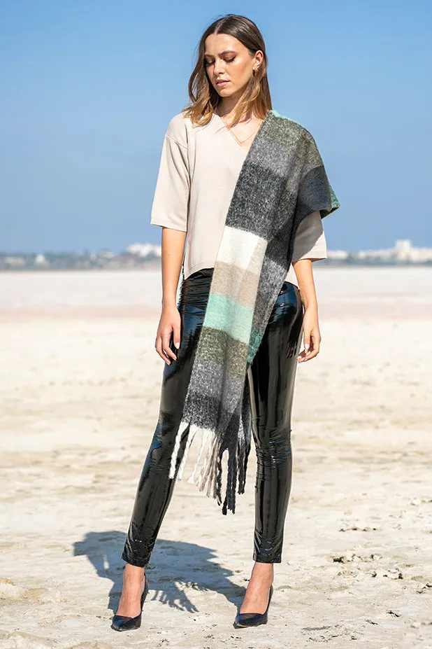 Queencii – Kiva Scarf Mint Multicolor