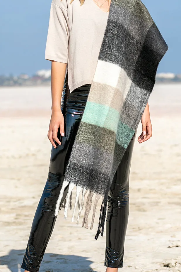 Queencii – Kiva Scarf Mint Multicolor