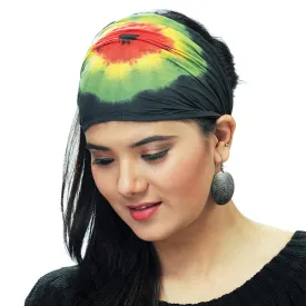Rasta Tie-Dye Cotton Headband