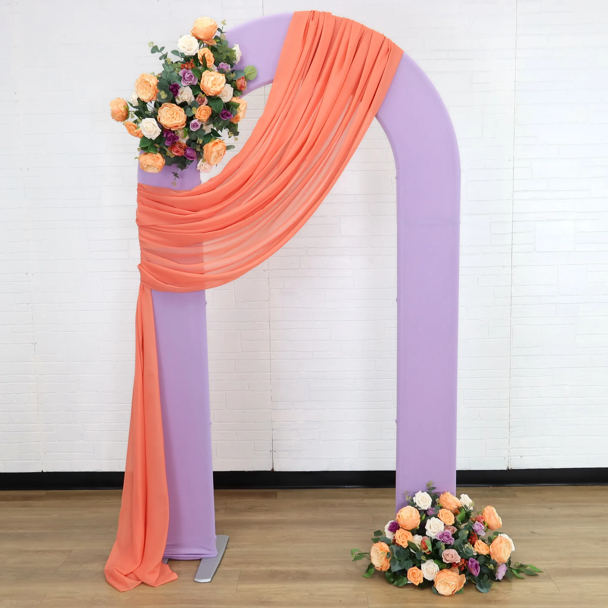 Silk Artificial Peony Flower Bush Bundle - Peach