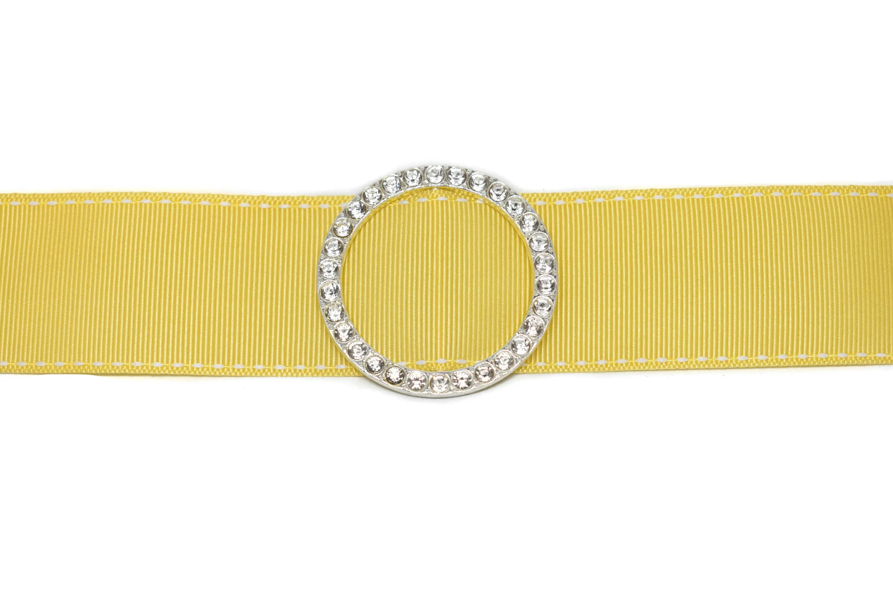 Silver Rhinestone Ribbon Slider 2" - 1 Yard