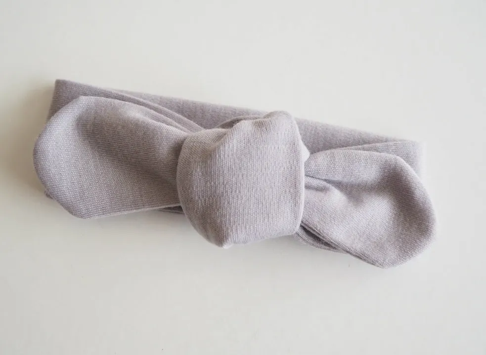 Topknot Headband - Classic Grey
