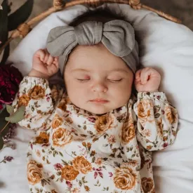 Topknot Headband - Classic Grey