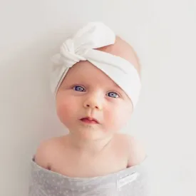 Topknot Headband - Classic White